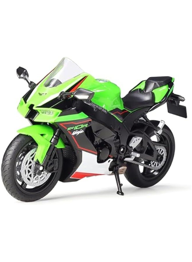 1/12 Scale 2021 Ninja ZX-10R Motorcycle Model Die cast Metal with Plastic Parts (Green) - Image 2