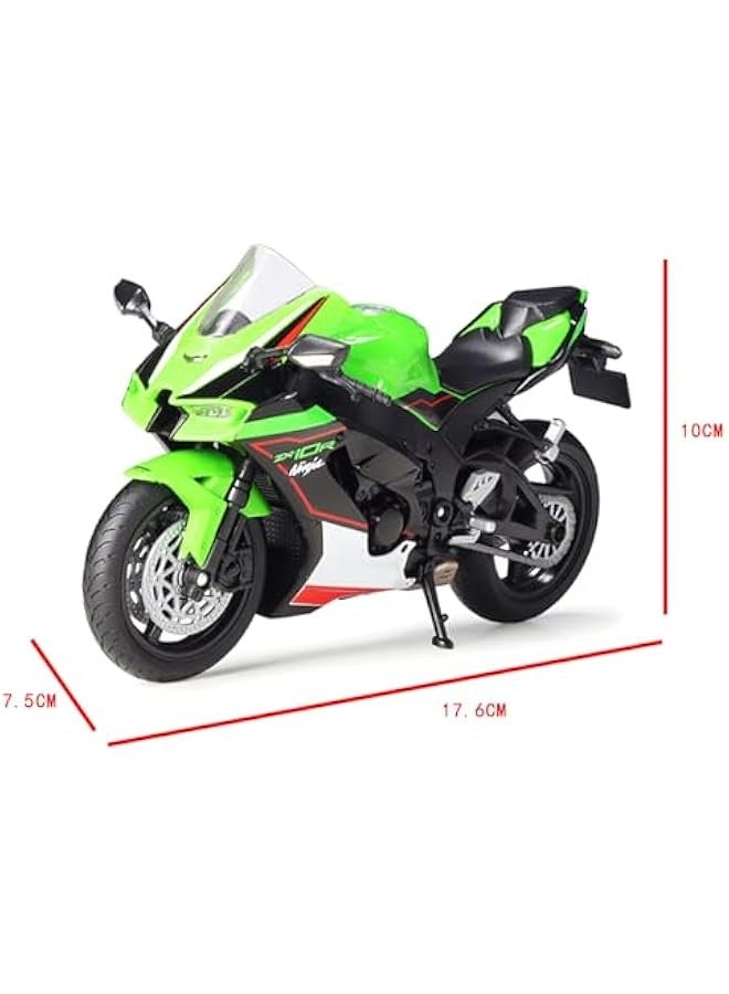 1/12 Scale 2021 Ninja ZX-10R Motorcycle Model Die cast Metal with Plastic Parts (Green) - Image 5