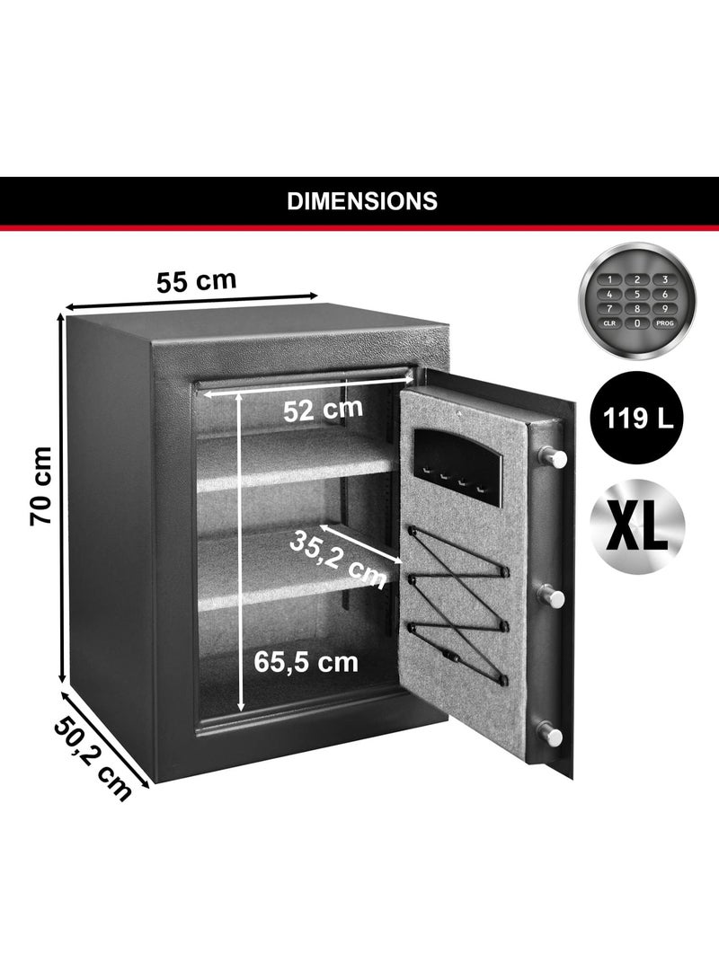 Master Lock T8-331ML High Security Digital Safe, Extra Large 119.9L, Anti Theft Steel Construction, Protect Valuables & Documents - Image 5