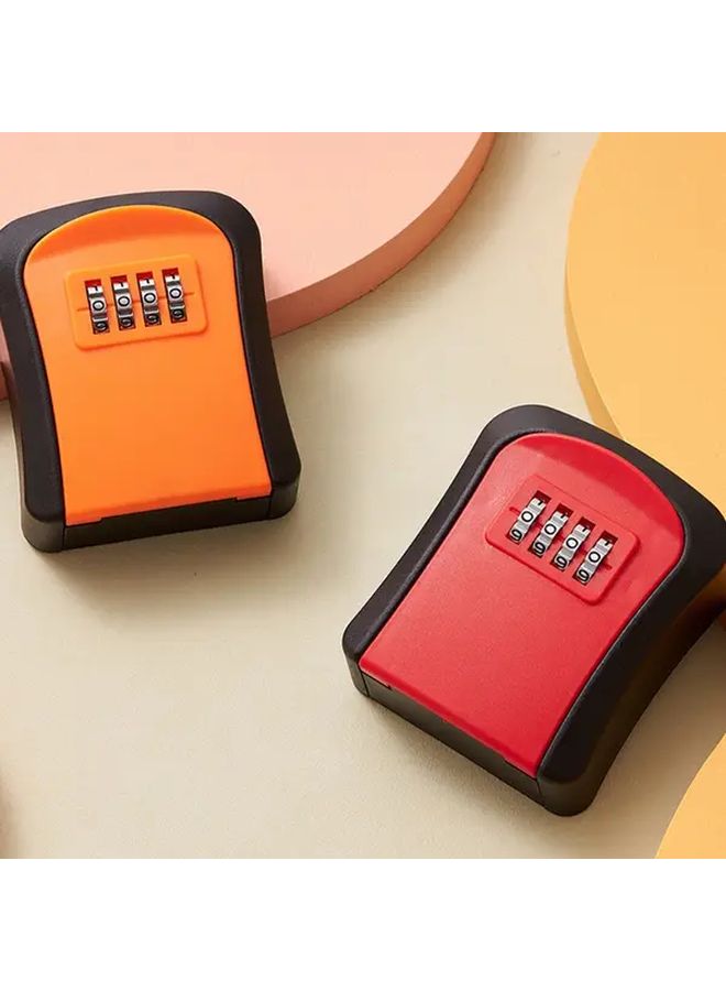 صندوق قفل مفتاح أسود مقاوم للماء مع قفل رقمي وعمود دبوس قابل للسحب للمنزل - Image 5