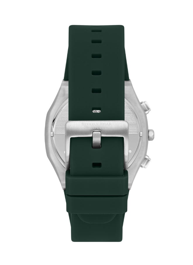 BEVERLY HILLS POLO CLUB - BEVERLY HILLS POLO CLUB Men's Multi Function Green Dial Watch - BP3539X.375 - Image 1