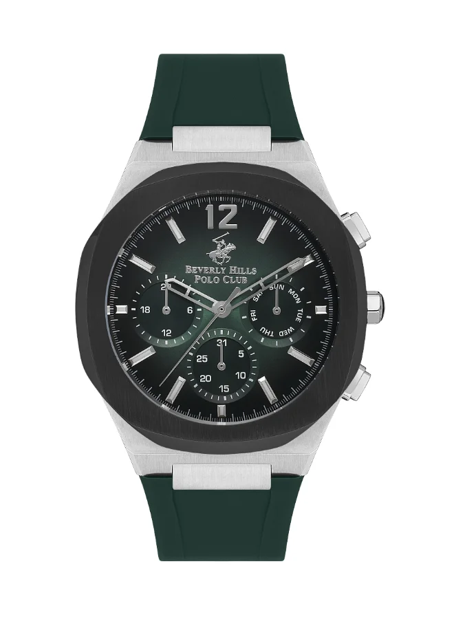 بيفرلي هيلز بولو كلوب BEVERLY HILLS POLO CLUB Men's Multi Function Green Dial Watch - BP3539X.375