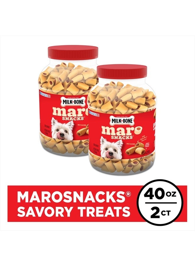 MILK-BONE MaroSnacks Dog Treats, Beef, 40 Ounce (Pack of 2) - Image 2