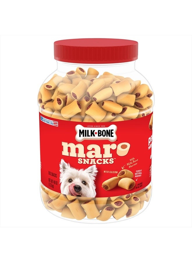 MILK-BONE MaroSnacks Dog Treats, Beef, 40 Ounce (Pack of 2) - Image 1