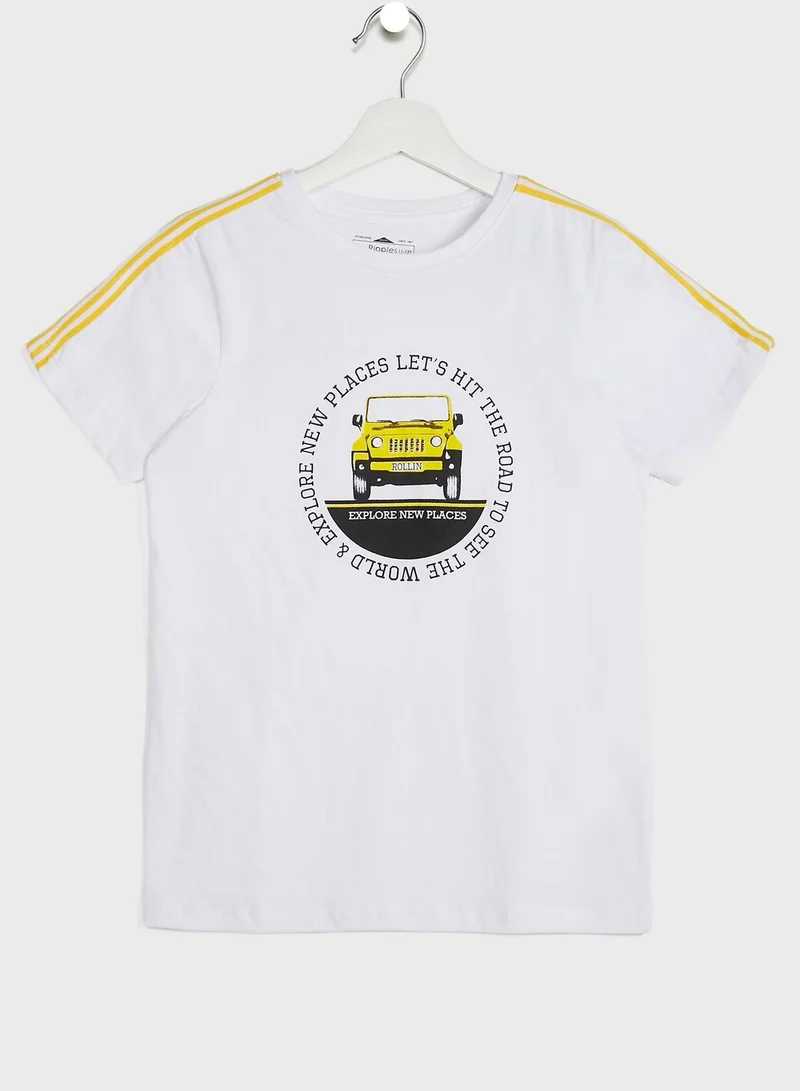 Ripples Youth Graphic Print T-Shirt