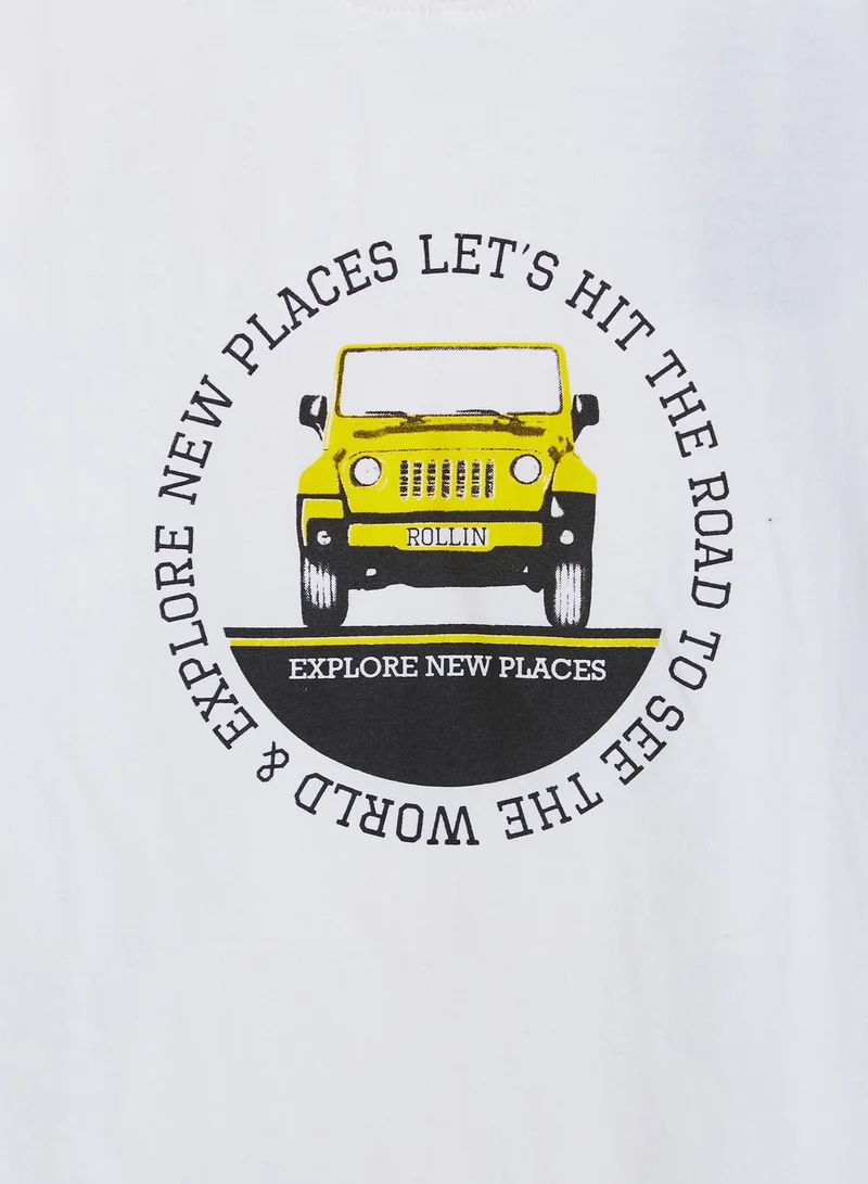 Ripples Youth Graphic Print T-Shirt
