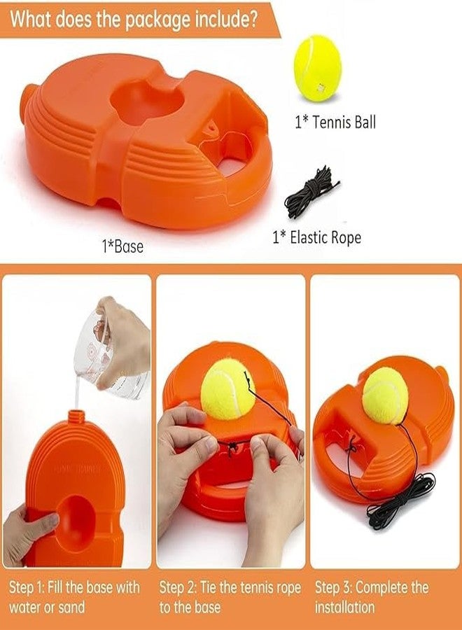 GETNAKSH Self Tennis Practice Ball with String, Tennis Trainer Rebound Ball for Boys & Girls, Convenient Solo Tennis Training Gear Set, Self-Practice Tennis Set - Image 2
