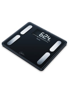 Beurer BF 410 - Black Signature Line Diagnostic Scale – Advanced Body Analysis for Up to 10 People | Large LCD Display | 200 kg Capacity  - Image 1