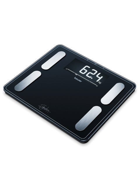 BF 410 - Black Signature Line Diagnostic Scale – Advanced Body Analysis for Up to 10 People | Large LCD Display | 200 kg Capacity