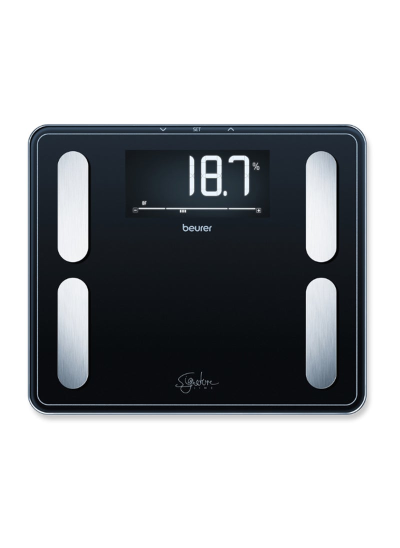 Beurer BF 410 - Black Signature Line Diagnostic Scale – Advanced Body Analysis for Up to 10 People | Large LCD Display | 200 kg Capacity  - Image 4