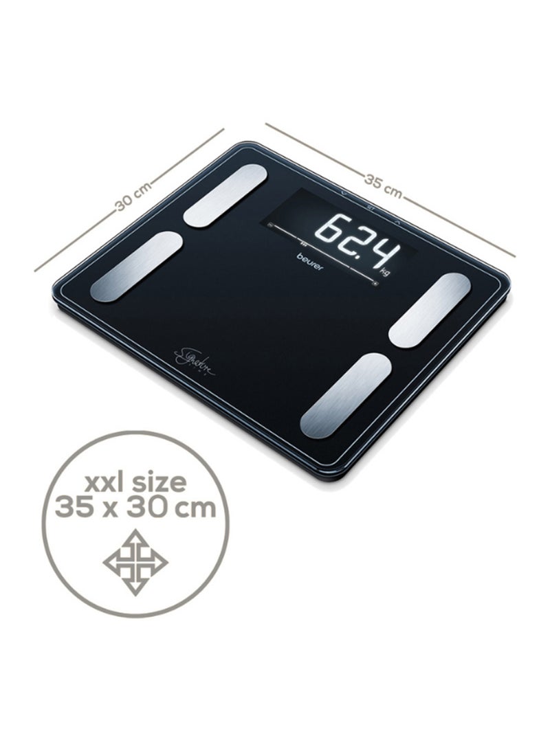 Beurer BF 410 - Black Signature Line Diagnostic Scale – Advanced Body Analysis for Up to 10 People | Large LCD Display | 200 kg Capacity  - Image 3