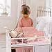 ROBUD Baby Doll Crib Wooden Doll Bed with Storage and Bedding of Toy Baby Crib to Kids Pink Baby Doll Beds Suit for Dolls Under 22 Inches - Image 4