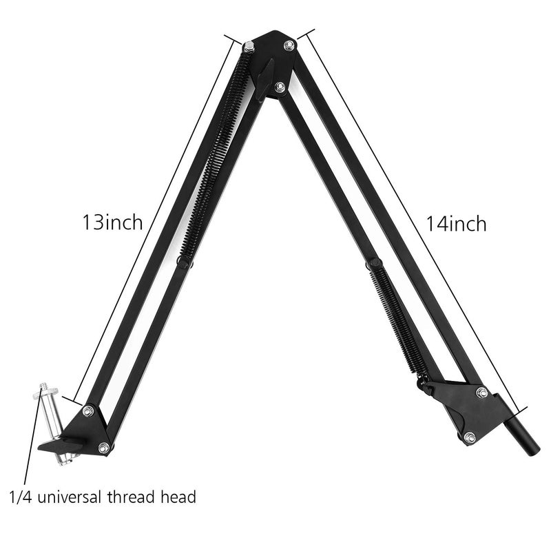 ChromLives Overhead Video Stand Phone Holder Articulating Arm Phone Mount Table Top ChromLives Scissor Boom Arm Articulating Phone Stand Tablet Phone Holder for Streaming Phone Baking Crafting - Image 3