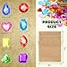 MARFOREVER Pool Diving Gems Toys150 Pcs Colorful Crystals Pirate Treasure Jewels Acrylic Gems Plastic Diamonds Gemstones with a Burlap Bag for Vase Filler Summer Beach Toys Home Decor Party Favors - Image 4