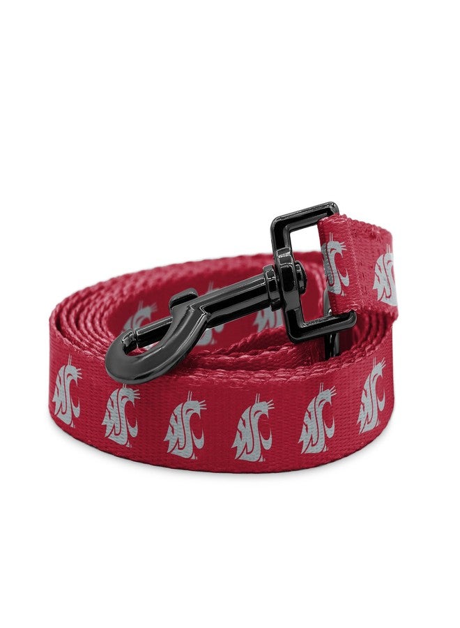 ShopInstaPets Washington State Cougars Collars and Leashes | Officially Licensed | Fits All Pets! (6 Foot Leash) - Image 1