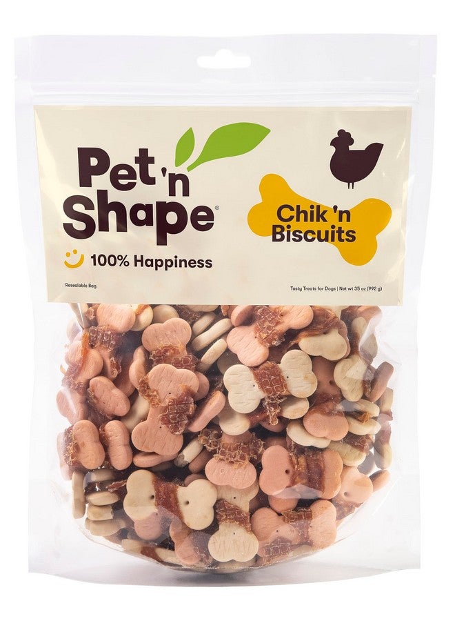 Pet 'n Shape Ape Chik 'N Wrapped Biscuits  Natural Chicken Wrapped Dog Treats  35 Ounce - Image 1