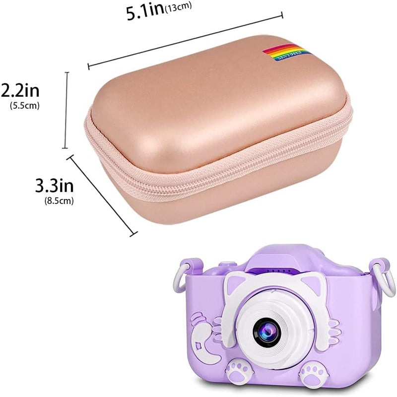 Leayjeen Kids Camera Case Compatible with Goopow/SGAINUL/Gofunly/ArtCWK and More Kids Digital Cameras, and Birthday Gifts for Boys and Girls-Gold(Case Only) - Image 2