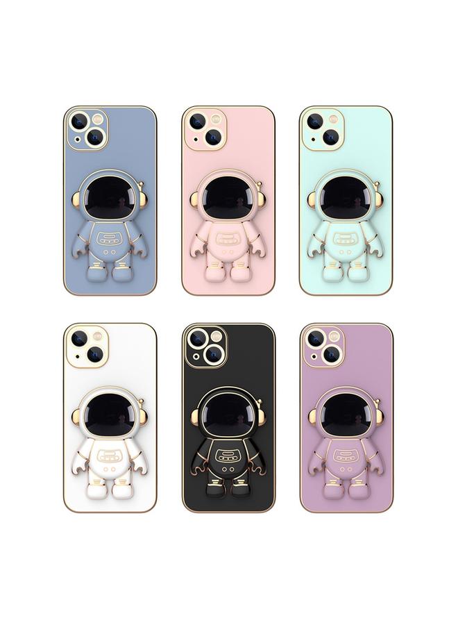 S-TOP Case For iPhone 12 Pro Plating Astronaut Holder Phone Case - Image 2