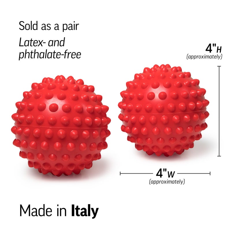 OPTP Franklin Method Easy Grip Ball Set (Pair) - Soft, Bumpy Inflatable Balls for Sensory Stimulation and Franklin Method Relaxation Exercises - Image 3