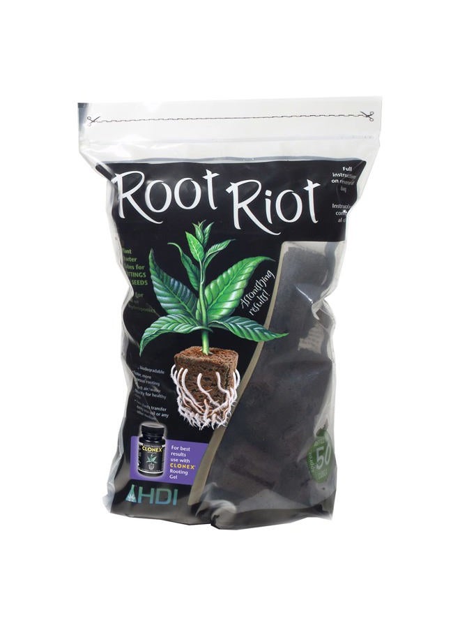 HydroDynamics Hydro Dynamics Root Riot Replacement Cubes - 50 Cubes - Image 1