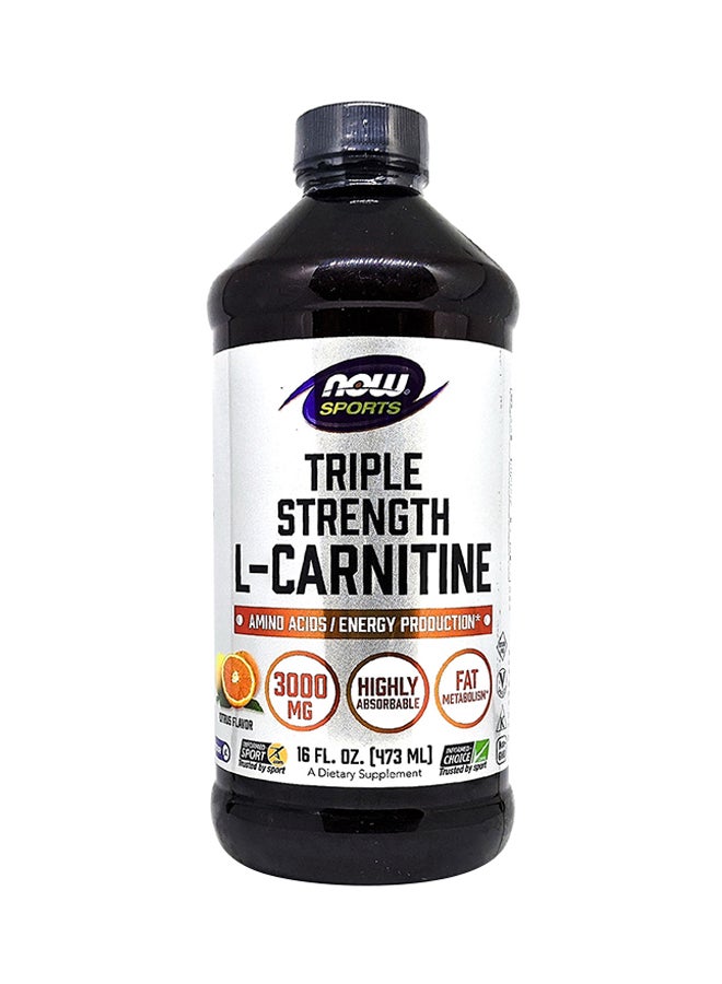Now Foods L-Carnitine Liquid 3000mg (Amino Acid) - Image 1