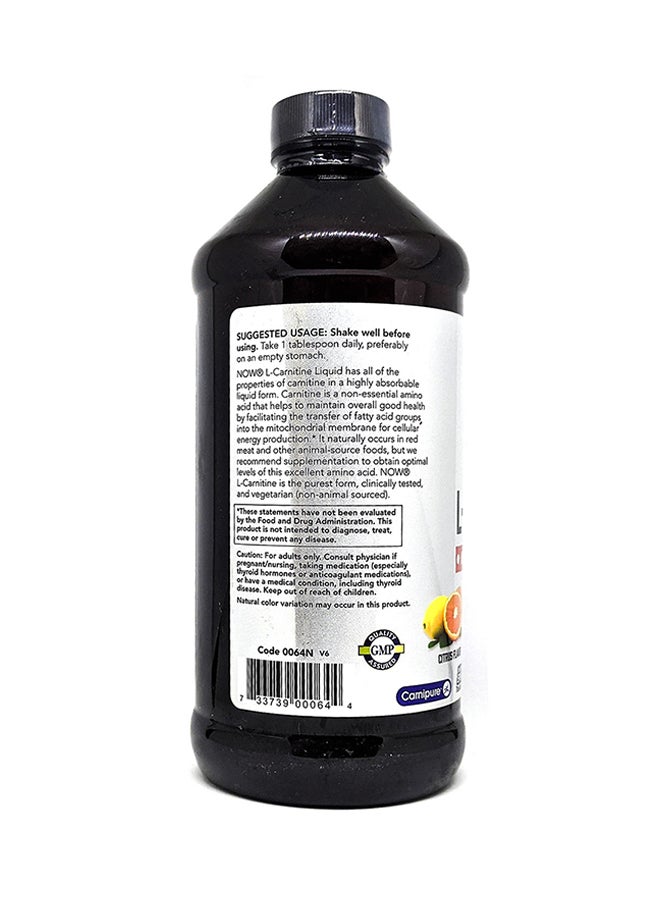 Now Foods L-Carnitine Liquid 3000mg (Amino Acid) - Image 3