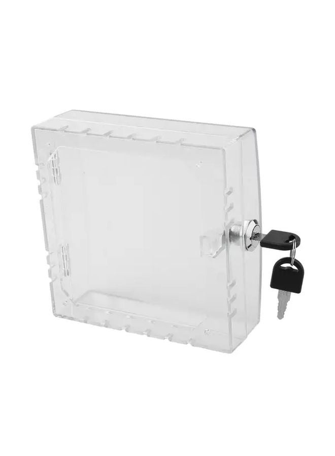 1pc Lockable Smart Thermostat Box With Acrylic Cover For HVAC Boiler Systems - Image 1