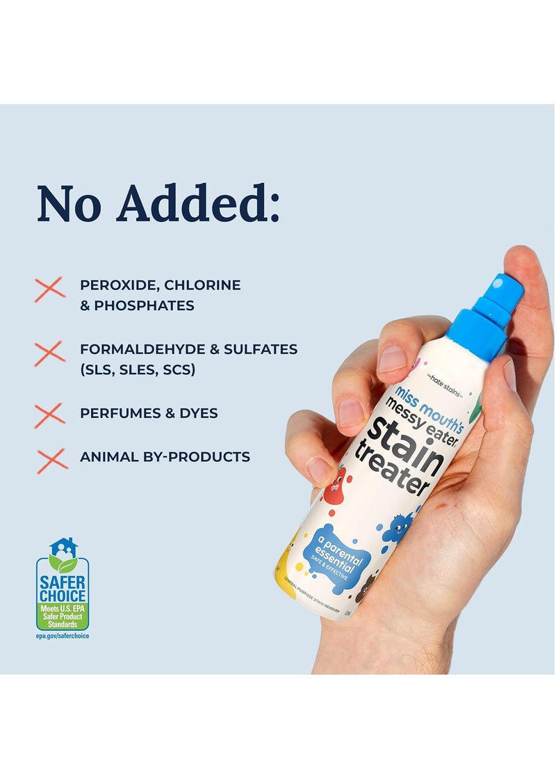 بخاخ ميسي ايتر لإزالة البقع من ميس ماوثز، أساسيات حديثي الولادة والأطفال، لا حاجة إلى التنظيف الجاف لبقع الطعام والشحوم والقهوة على الغسيل والملابس الداخلية والقماش، 118.2 مل، 4.5 اونصة - Image 4