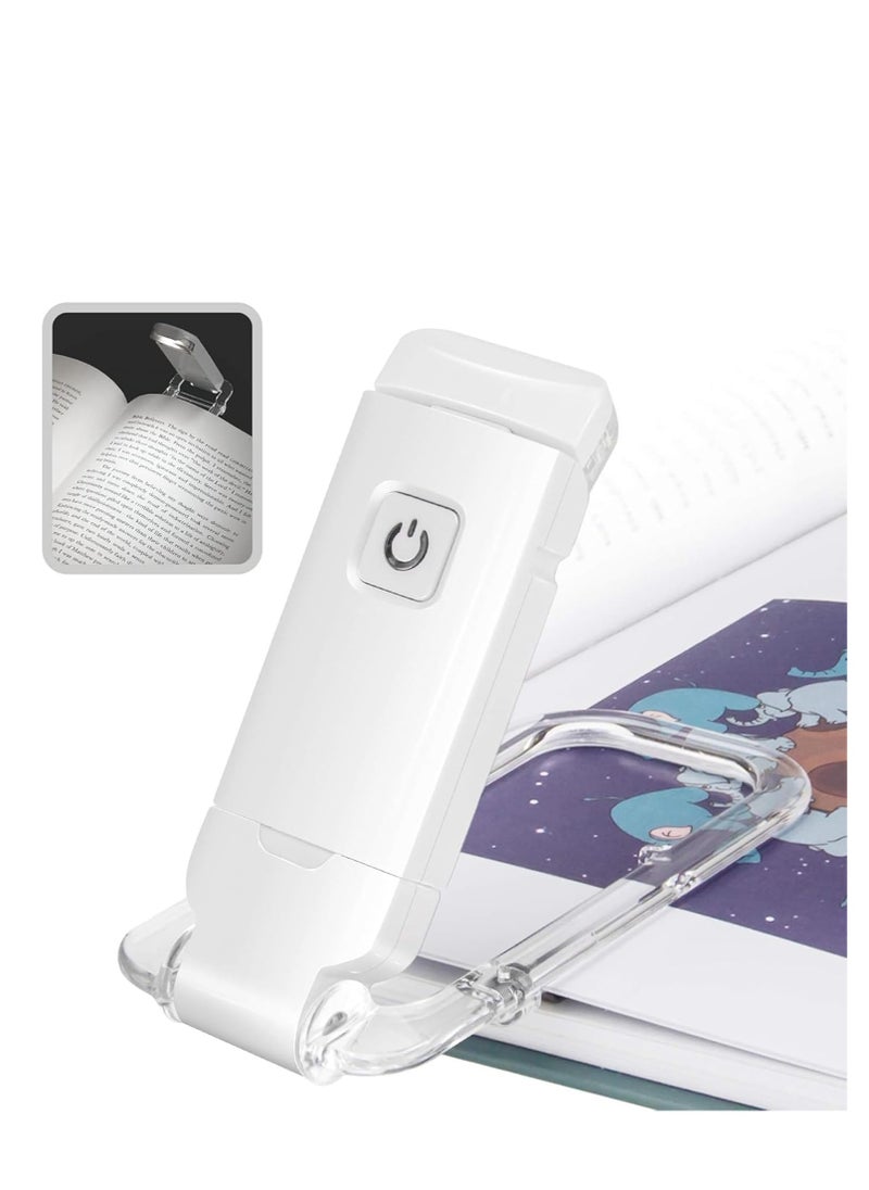Najwa Book Reading Light,Warm White light for reading in Bed,Brightness Adjustable Eye-Protection, LED Clip on Book Lights, Portable Bookmark Light for book  - Image 1