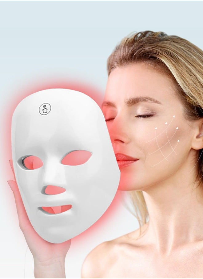 Generic - Led Light Therapy Mask, 7 Color Led Face Mask Light Therapy, Face Light therapy Device, Red Light Therapy, Adapt All Skin, Diminish Spots, Remove Wrinkles, Red light face mask - Image 1