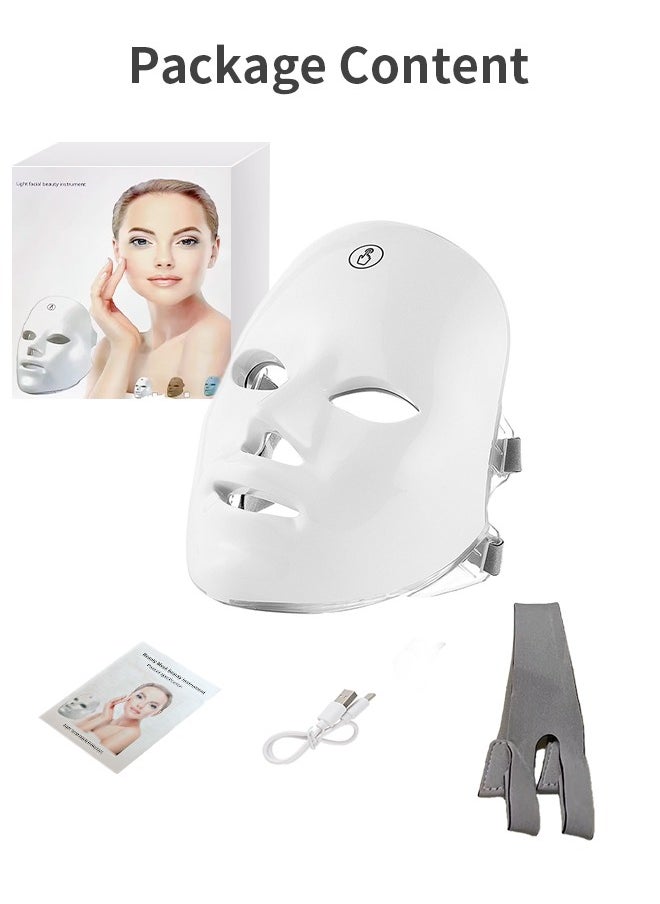 Generic - Led Light Therapy Mask, 7 Color Led Face Mask Light Therapy, Face Light therapy Device, Red Light Therapy, Adapt All Skin, Diminish Spots, Remove Wrinkles, Red light face mask - Image 1
