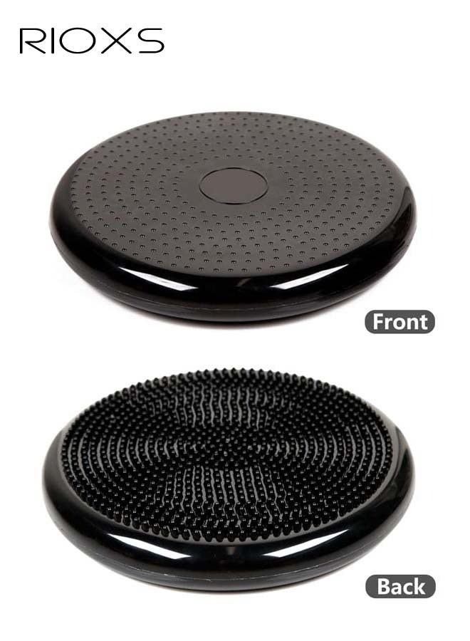 Yoga Balance Mat Massage MatInflatable Air Stabilisation Swing Mat with Pump Burst Proof Inflatable Sports Fitness Core Balance Mat for Better Seating Therapy Sensory Cushion