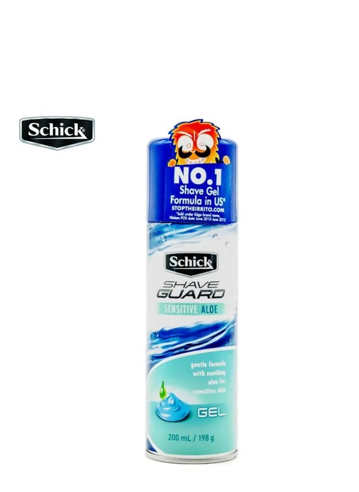 schick Sensitive Aloe Gel Shave Guard Multicolour 200ml 