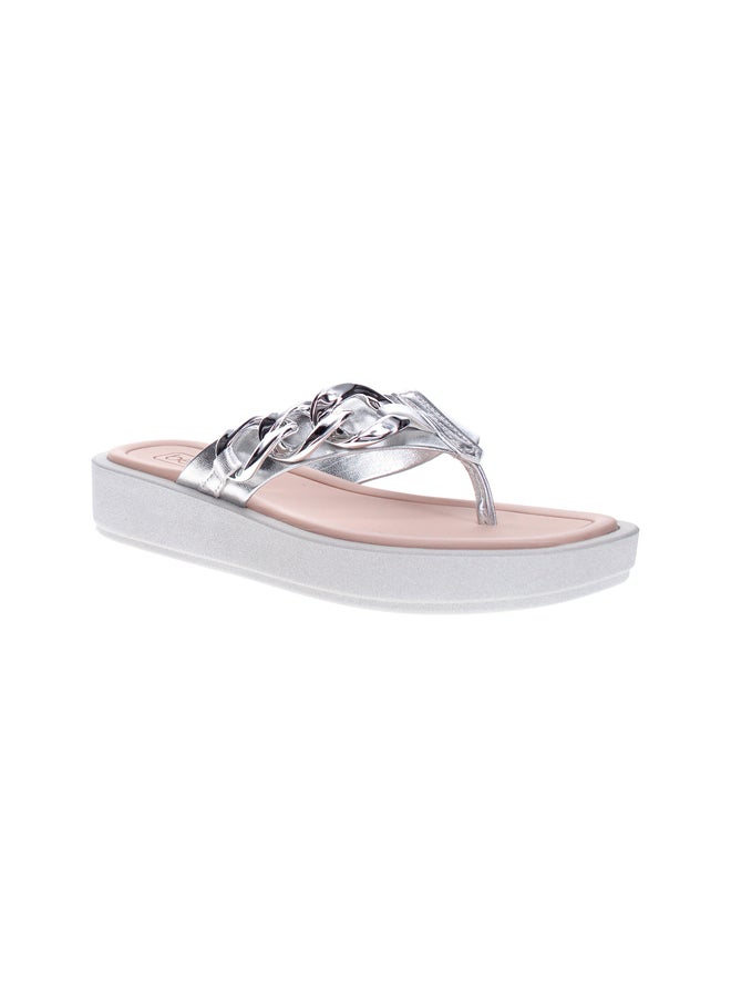 Beira Rio Embellished Flat Sandals - Image 5