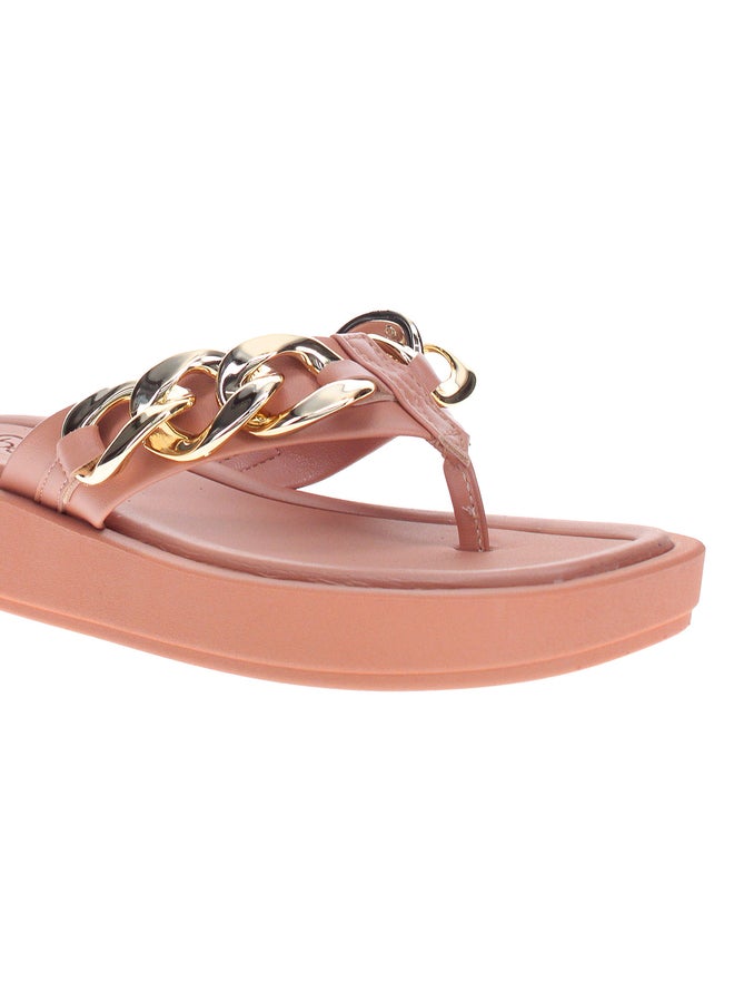 Beira Rio Embellished Flat Sandals - Image 4