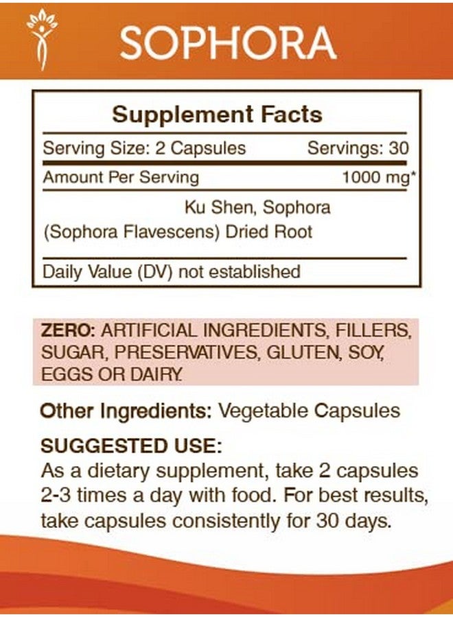 Secrets of the Tribe Secrets of the Tribe Sophora 60 Capsules, Made with Vegetable Capsules and Sophora Flavescens Promotes a Healthy Cardiovascular System (60 Capsules) - Image 3