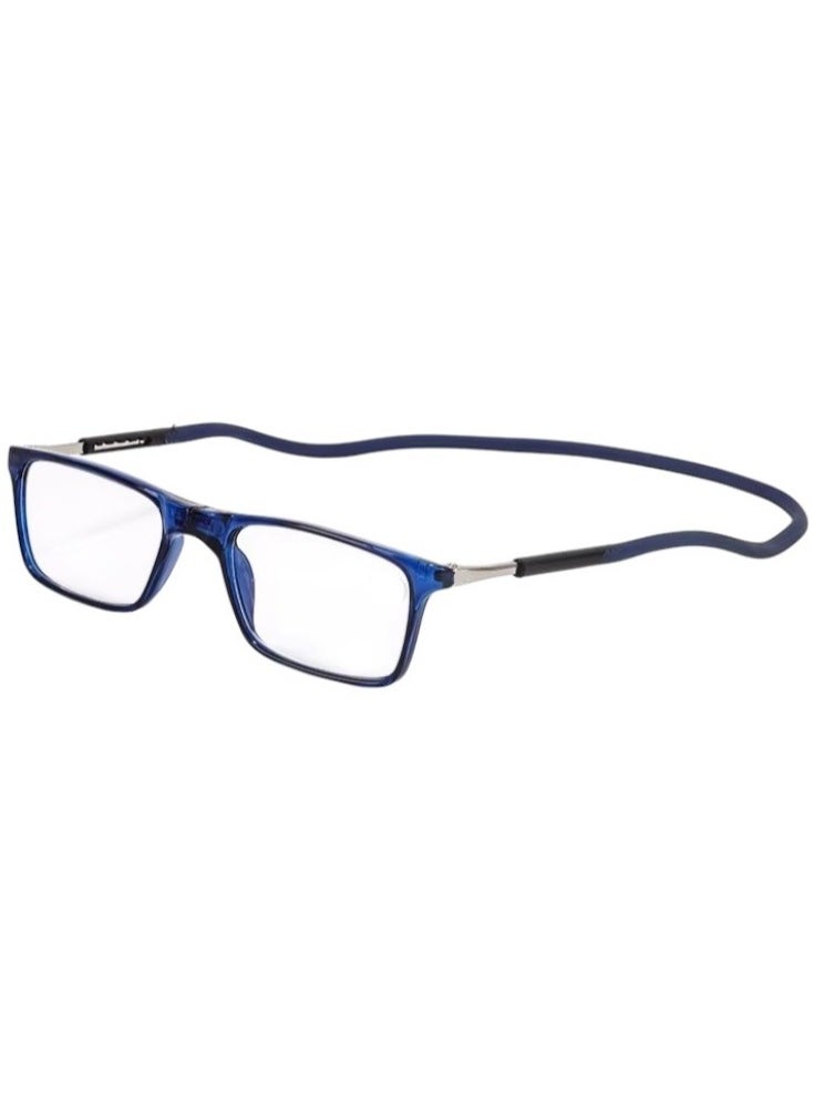 Generic Portable Magnetic Reading Glasses for Unisex Reading Glasses with Magnet Hang on Neck, Presbyopia Glasses, Comes with a special eyeglasses case and a free cotton handkerchief, Exclusive from Seller INFINITY-HANDMADE Only  - Image 1