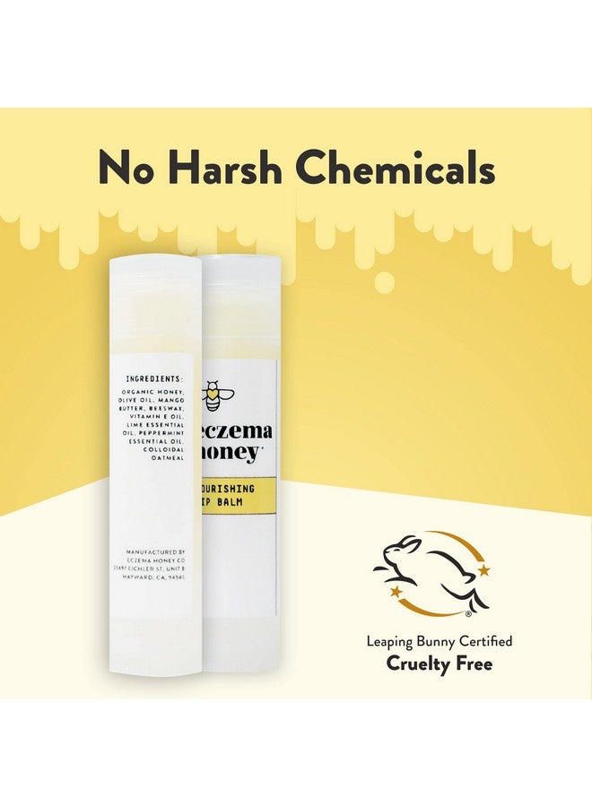 ECZEMA HONEY Nourishing Lip Balm - Organic Chapstick for Sensitive Skin - Daily Lip Moisturizer for Very Dry Lips - Mango Butter & Honey Lip Balm - Natural Lip Care Products (1 Ct) - Image 5