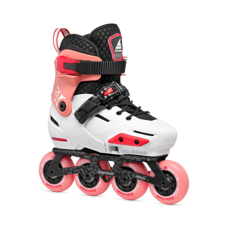 Rollerblade Apex Junior Adjustable Fitness Inline Skate Platinum Coral