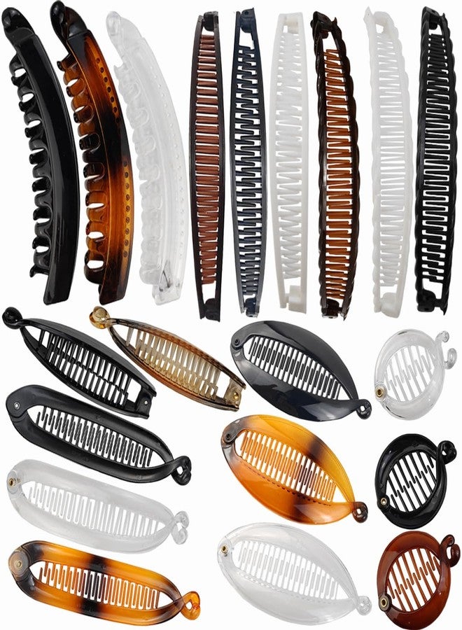 ROYHOO 20PCS Banana Hair Clips Classic Hair Comb Banana Clips Ponytail Hair Holder for Women Girls, 7 Styles - Image 1