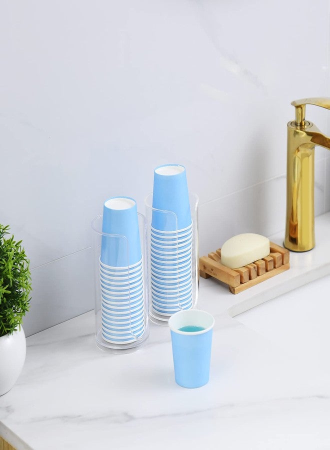 VITVITI 30 PACK Bathroom Mouthwash Cups, Disposable 3.7 OZ Coffee Paper Cup, Small Cup for Mouth Wash/Hot Cold Beverages Liquid/Tea, Blue - Image 5