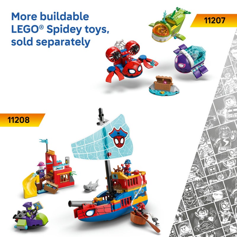 LEGO Marvel Spidey on his Motorcycle vs. Rhino Toy 11206 (Age 4+, 61 Pieces) - Image 5