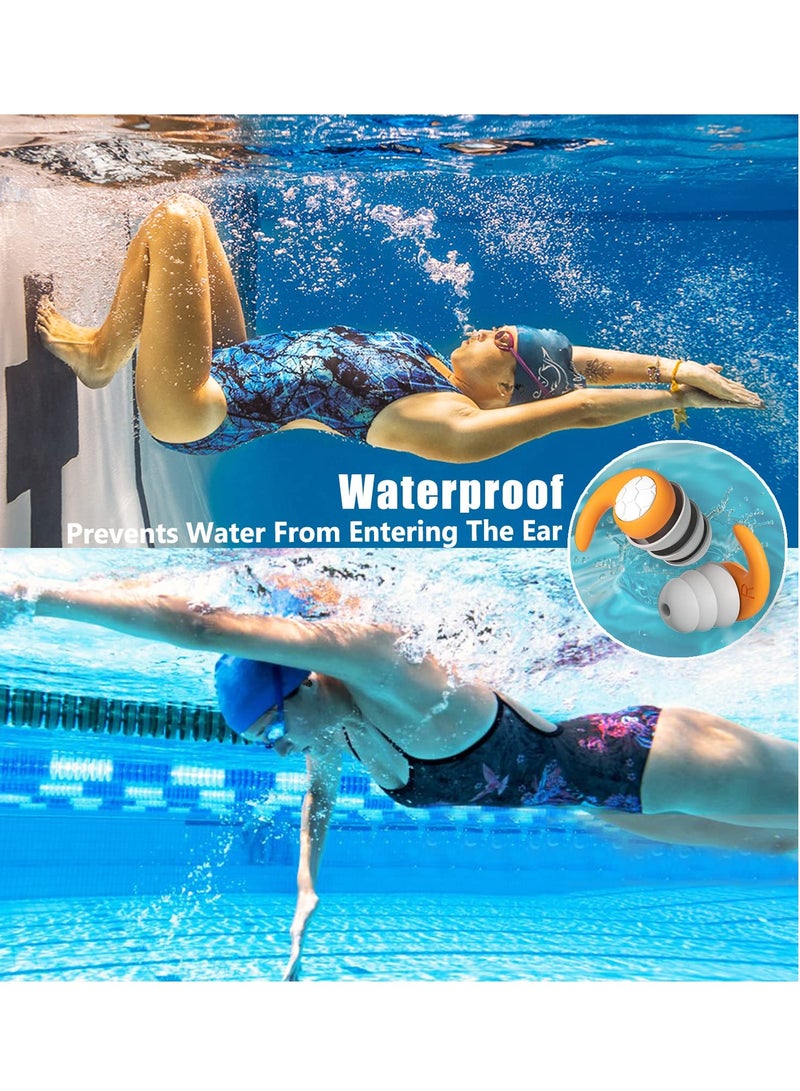 Zikra Ear Plugs for Sleeping Noise Cancelling Earplugs for Noise Reduction Reusable Hearing Protection in Flexible Silicone for Sleep, Noise Sensitivity, Flights - Image 5