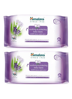 Himalaya Pack of 2 Soothing And Protecting Baby Wipes - 56x2 Wipes  - Image 1