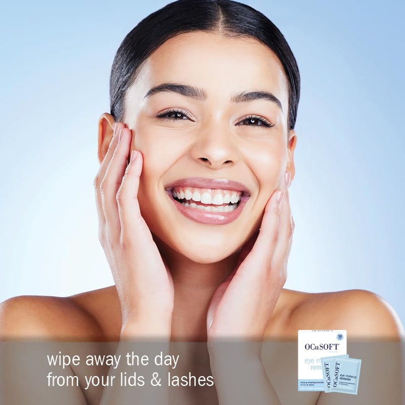 OCuSOFT Beauty Eye Makeup Remover, Individually Wrapped Makeup Removing Towelettes for the Face, Lids and Lashes, 36 Count - Image 5