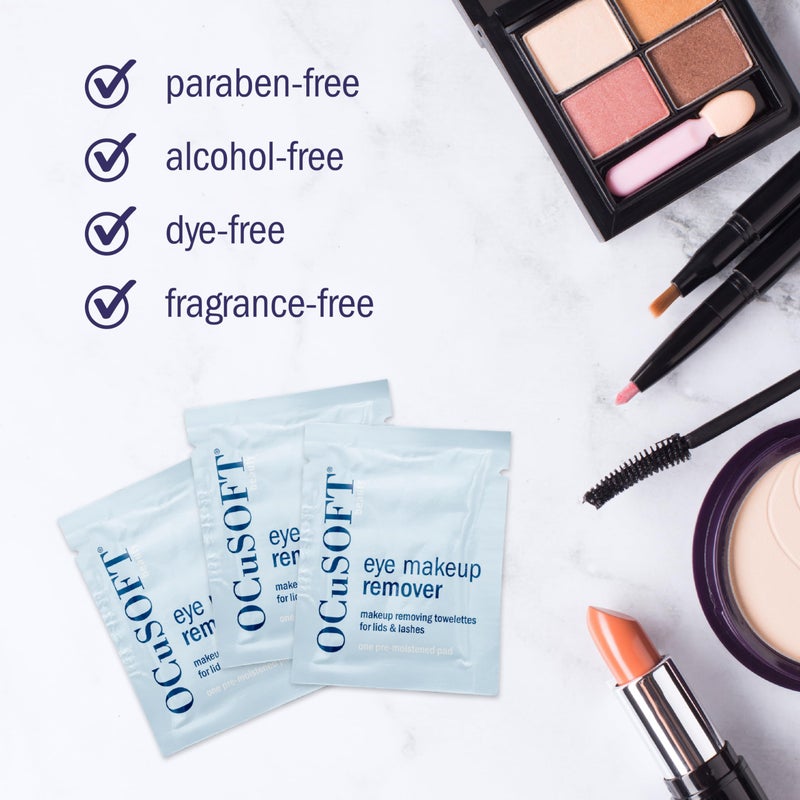 OCuSOFT Beauty Eye Makeup Remover, Individually Wrapped Makeup Removing Towelettes for the Face, Lids and Lashes, 36 Count - Image 3