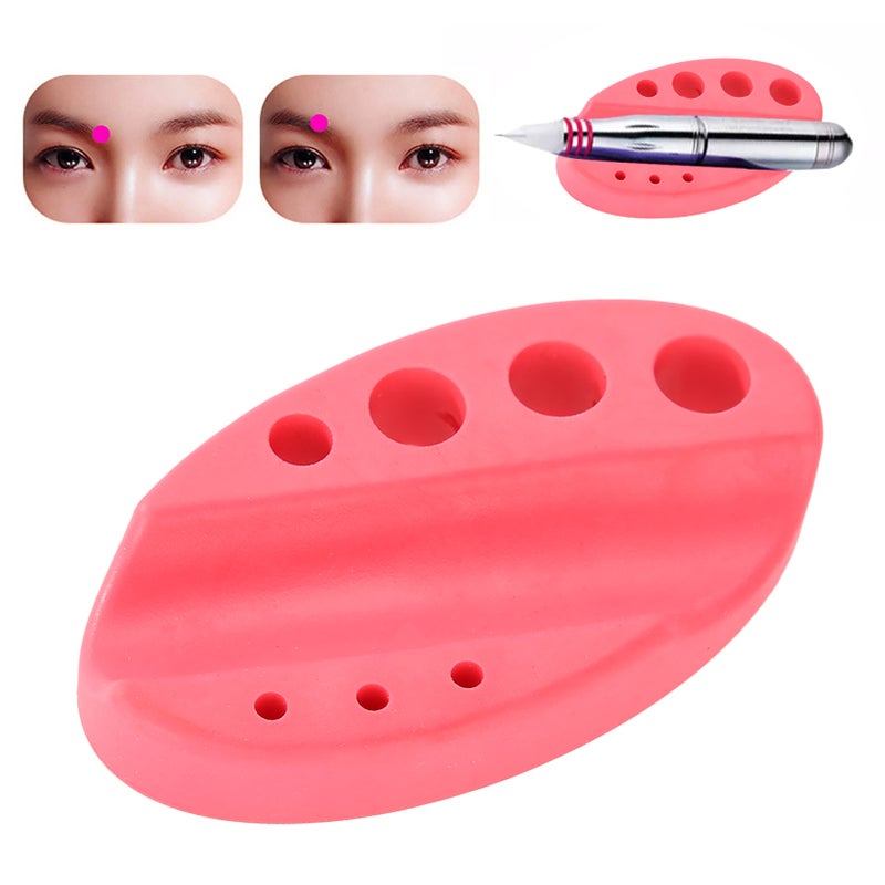 Silicone Permanent Beauty Pigment Cup Cap Machine Stand Ink Holder Tattoo Accessories (Pink) - Image 3