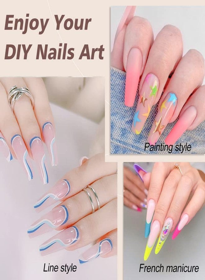 comozon Gel Polish Gel Liner Nail Polish Set-12 Colors Gel Nail Art Polish for Swirl French Nails, Built-in Thin Brush in Bottle for Nail Art Painting Drawing Nail Designs Polish, Gift Set for Women Girls - Image 2