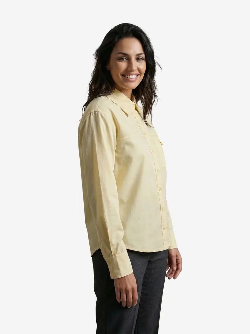 MY FASHION MY FASHION Long Cotton Textured Shirt