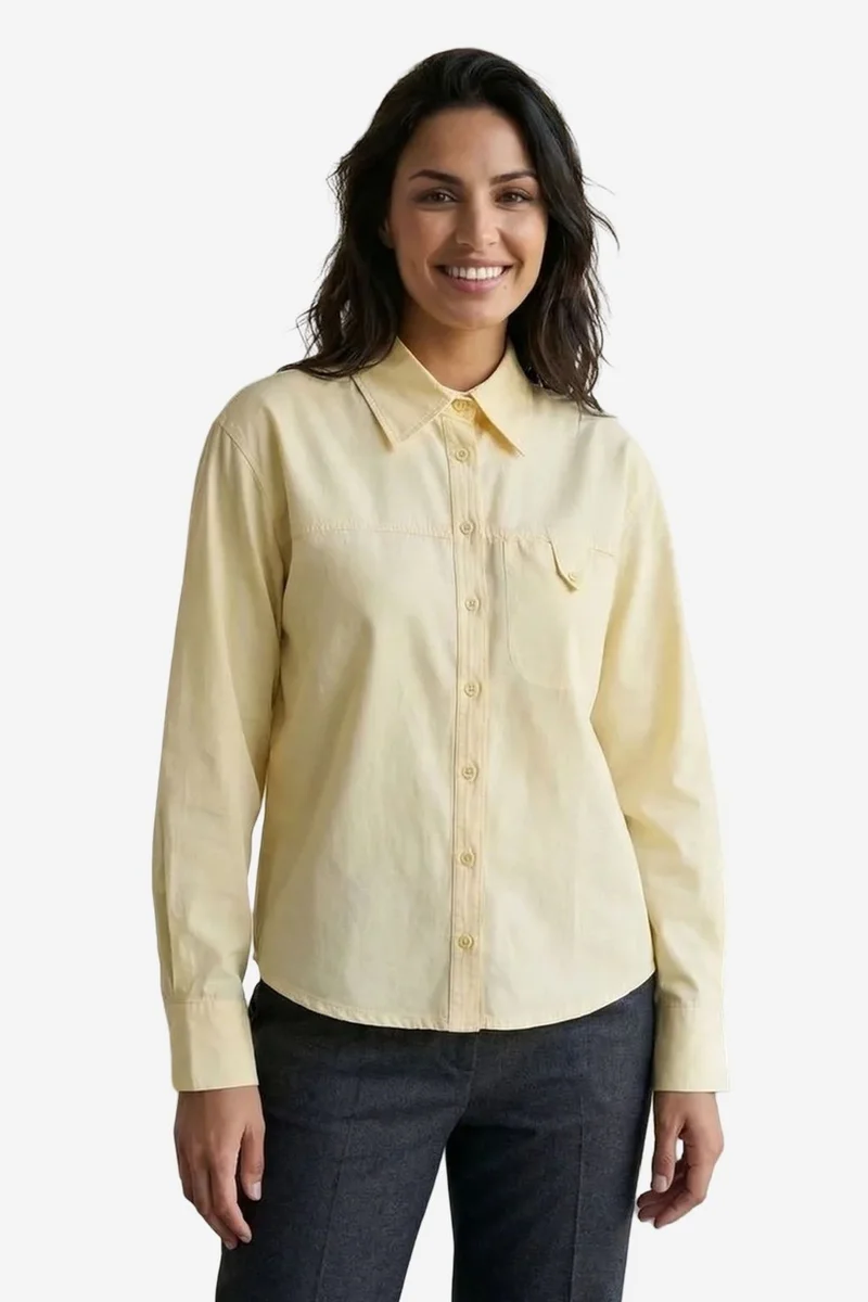 ماي فاشن MY FASHION Long Cotton Textured Shirt